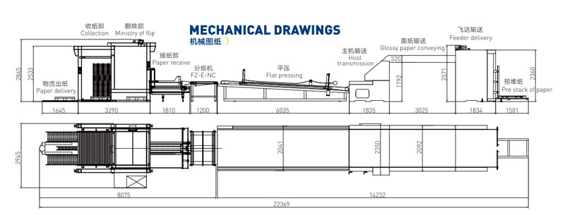 FMZ-1450H/1700H高速智能自動裱紙機(覆面機)機械圖紙